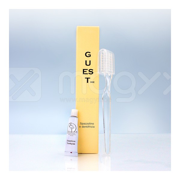 SET DENTAIRE SOUS BOITE CARTON GUEST TIME