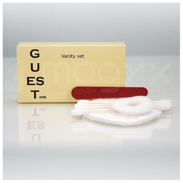 SET DE SOINS SOUS BOITE CARTON GUEST TIME