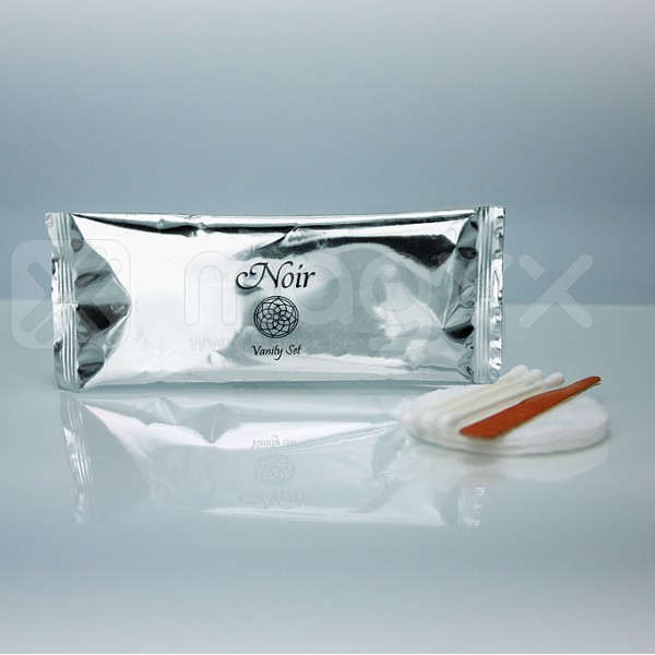 SET DE SOINS SOUS SACHET FLOWPACK ARGENTÉ NOIR