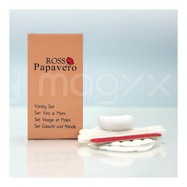 SET DE SOINS SOUS BOITE CARTON PAPAVERO