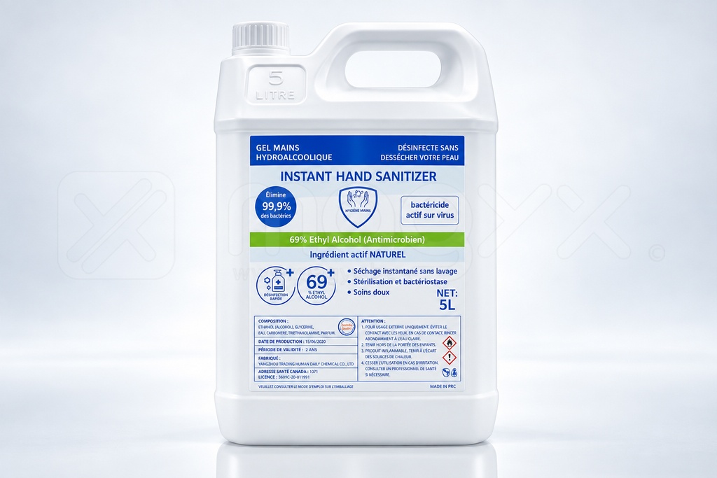 [15,90€] Gel hydroalcoolique — Bidon de 5 L