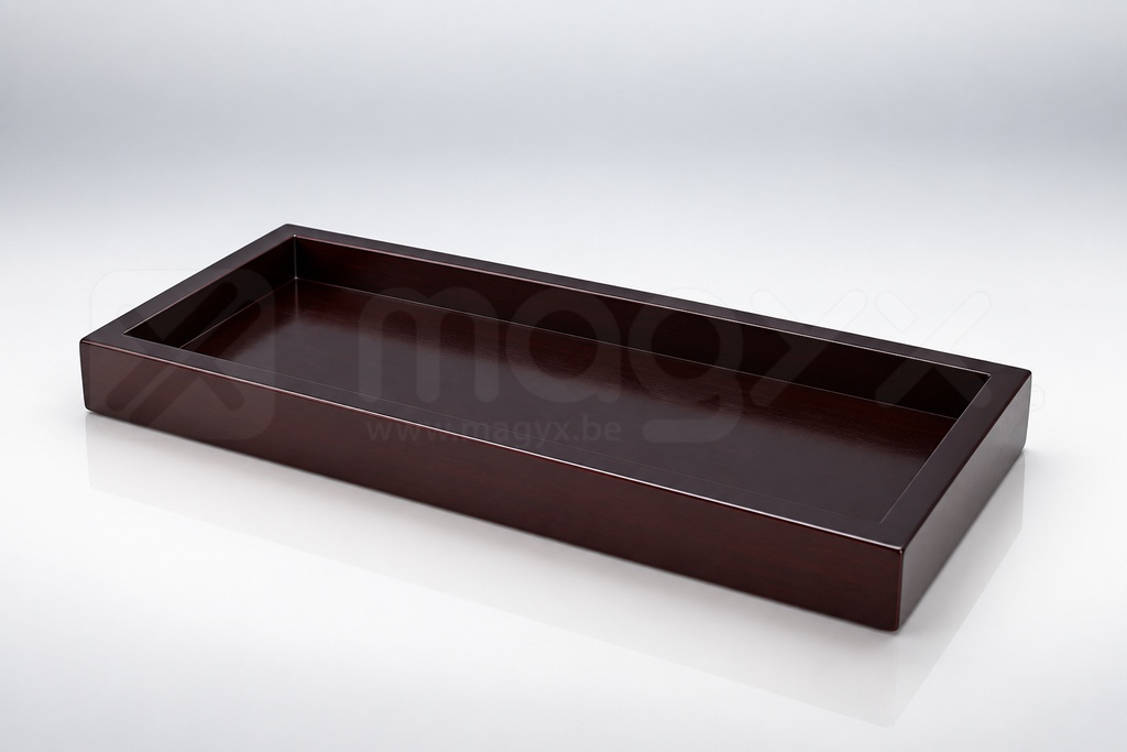 [5,95€] Lacquered Wooden Tray — 25 × 11 cm